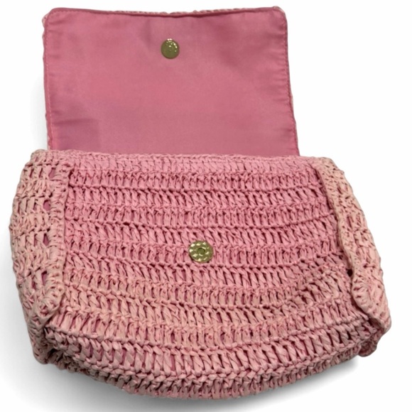 Urban Expressions Blush Woven Straw Top Handle Bag-Feminine-Soft Glam-Coquette - Picture 7 of 11